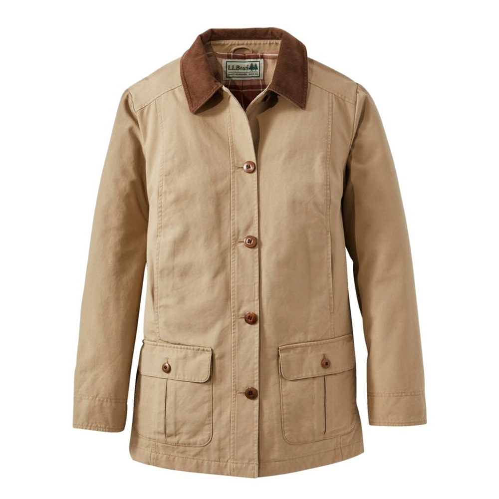 L.L. Bean Adirondack / Barn jacket Khaki and brown Size Large